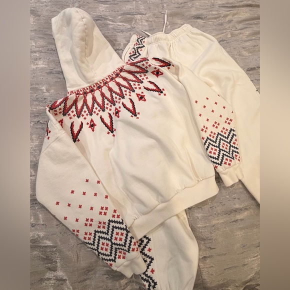 Polo Ralph Lauren Women's Cream Southwestern Design Sweatsuit - Small - Picture 6 of 12